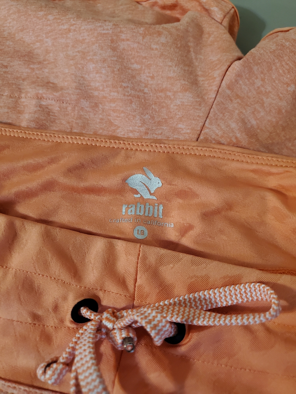 Rabbit Heathered Coral Peach Athletic Shorts Womens L - Picture 6 of 6